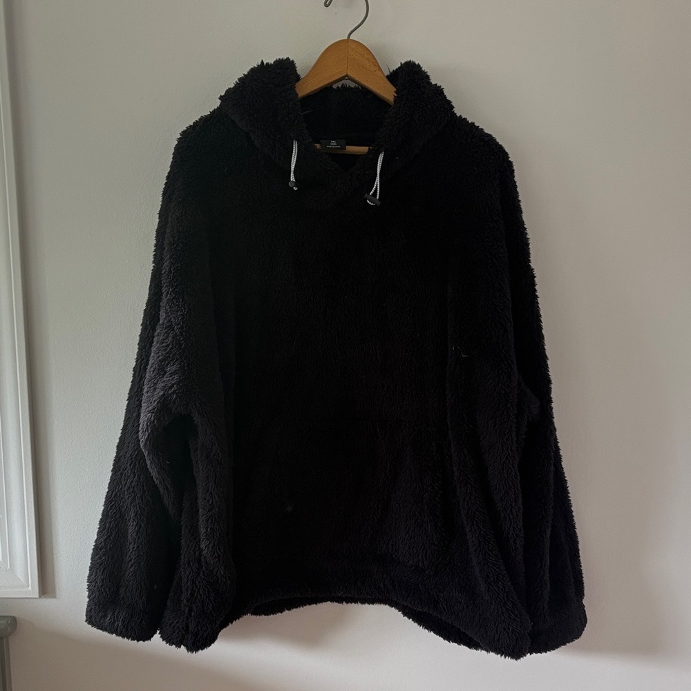 Athletic Works Black Furry Hoodie
